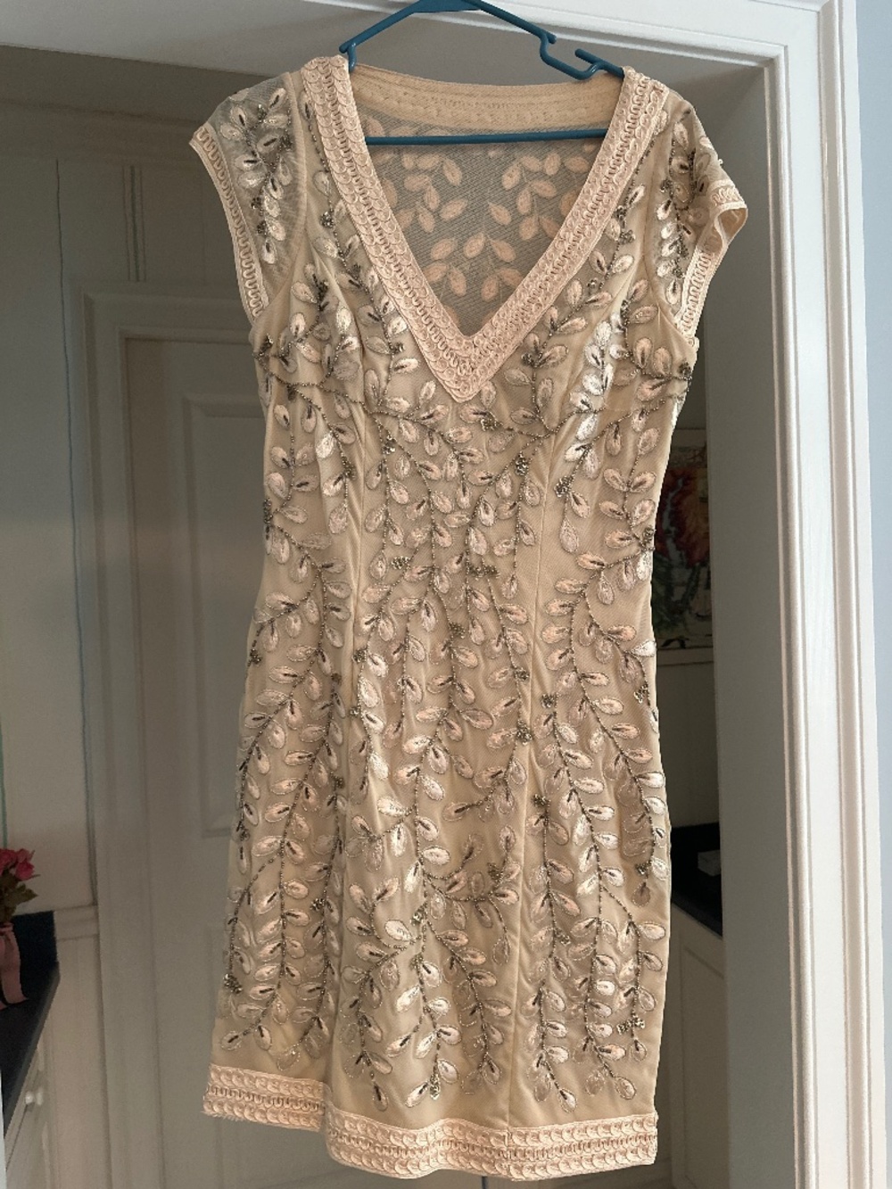 Gold Sue Wong sequin dress